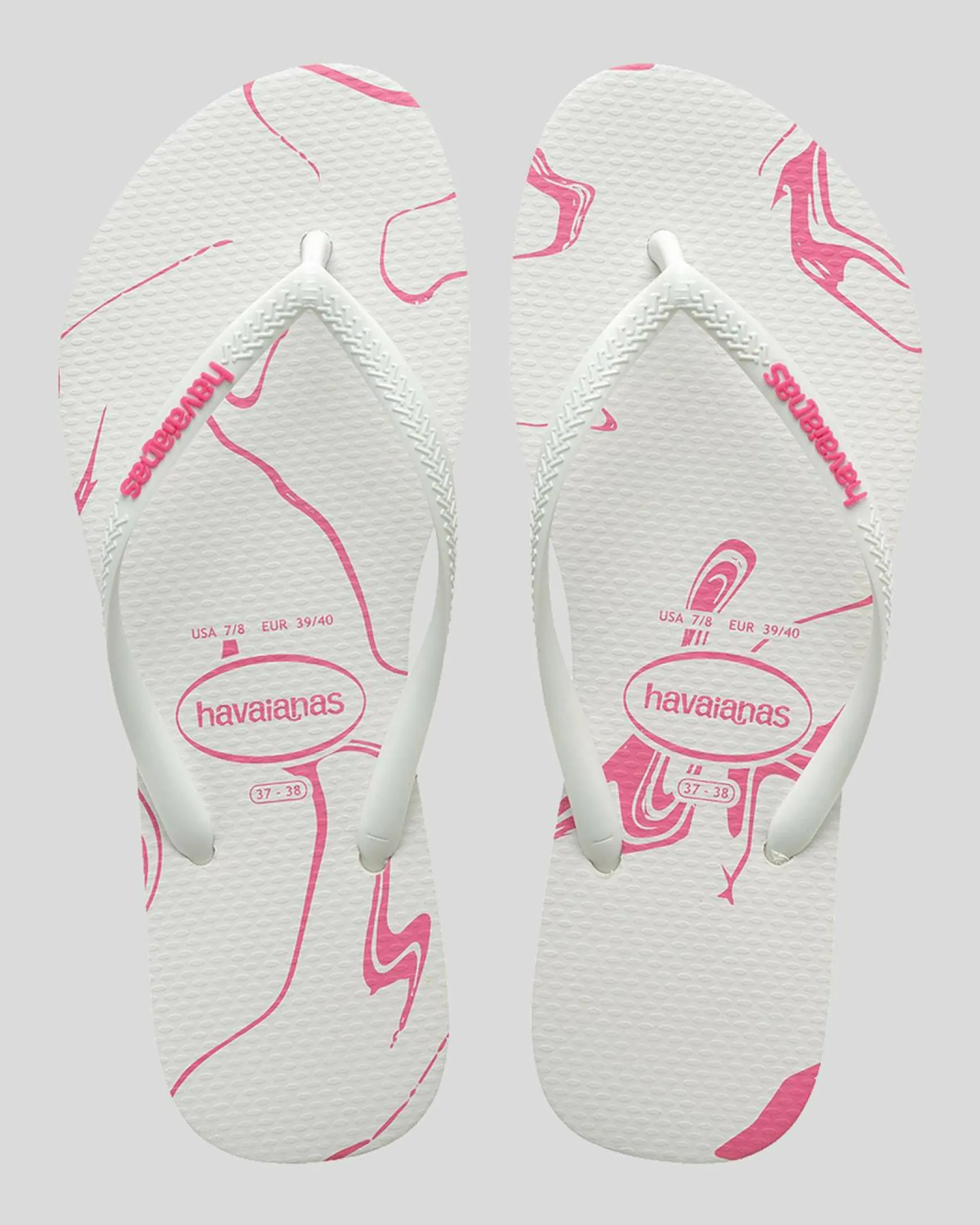 Slim Marble Thongs
