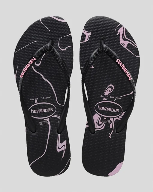 Slim Marble Thongs