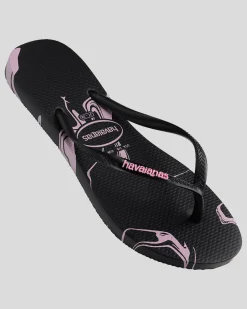 Slim Marble Thongs