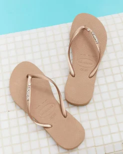 Slim Metal Crystal Thongs