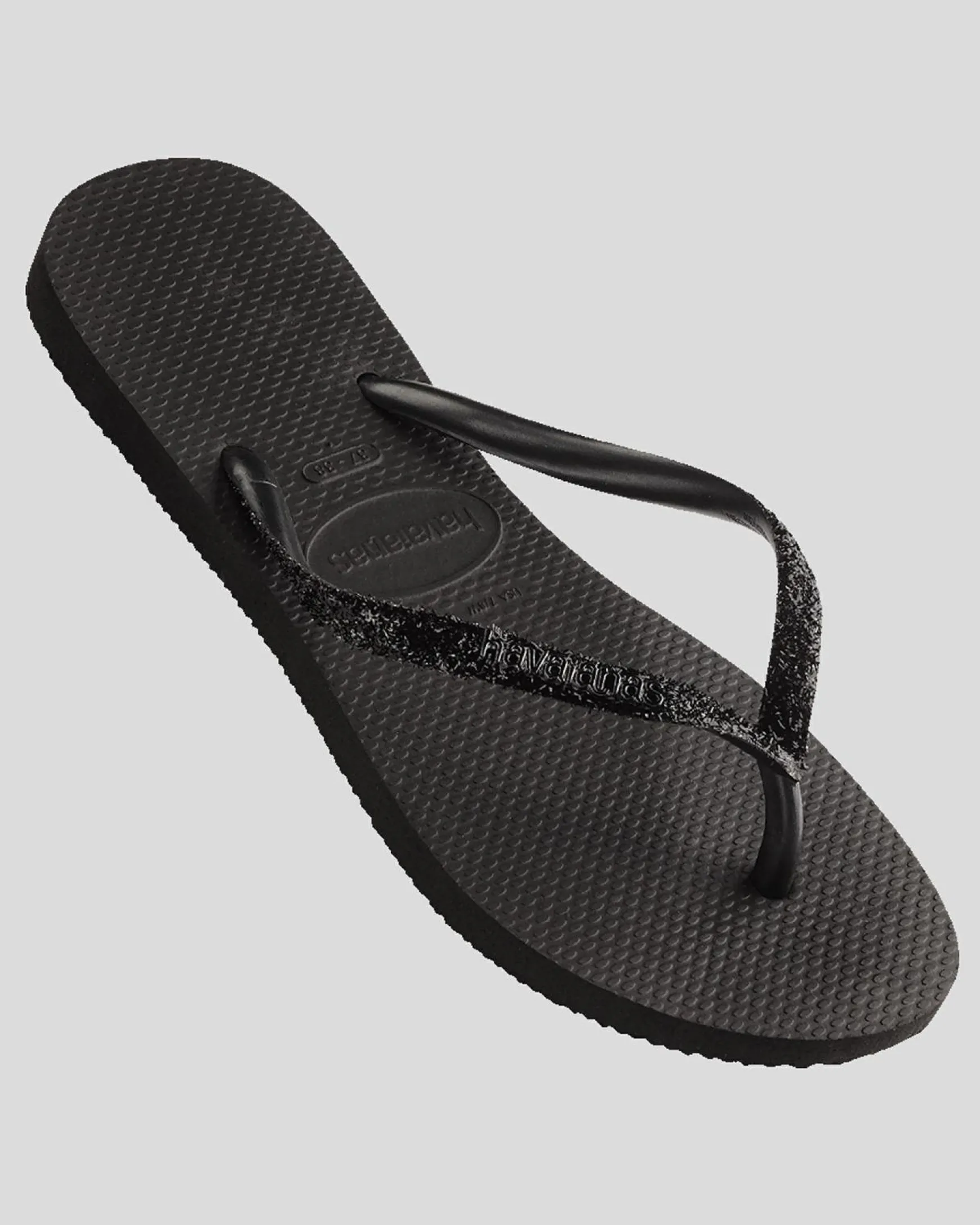 Slim Metal Logo Glitter II Thongs