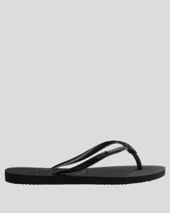 Slim Metal Logo Glitter II Thongs