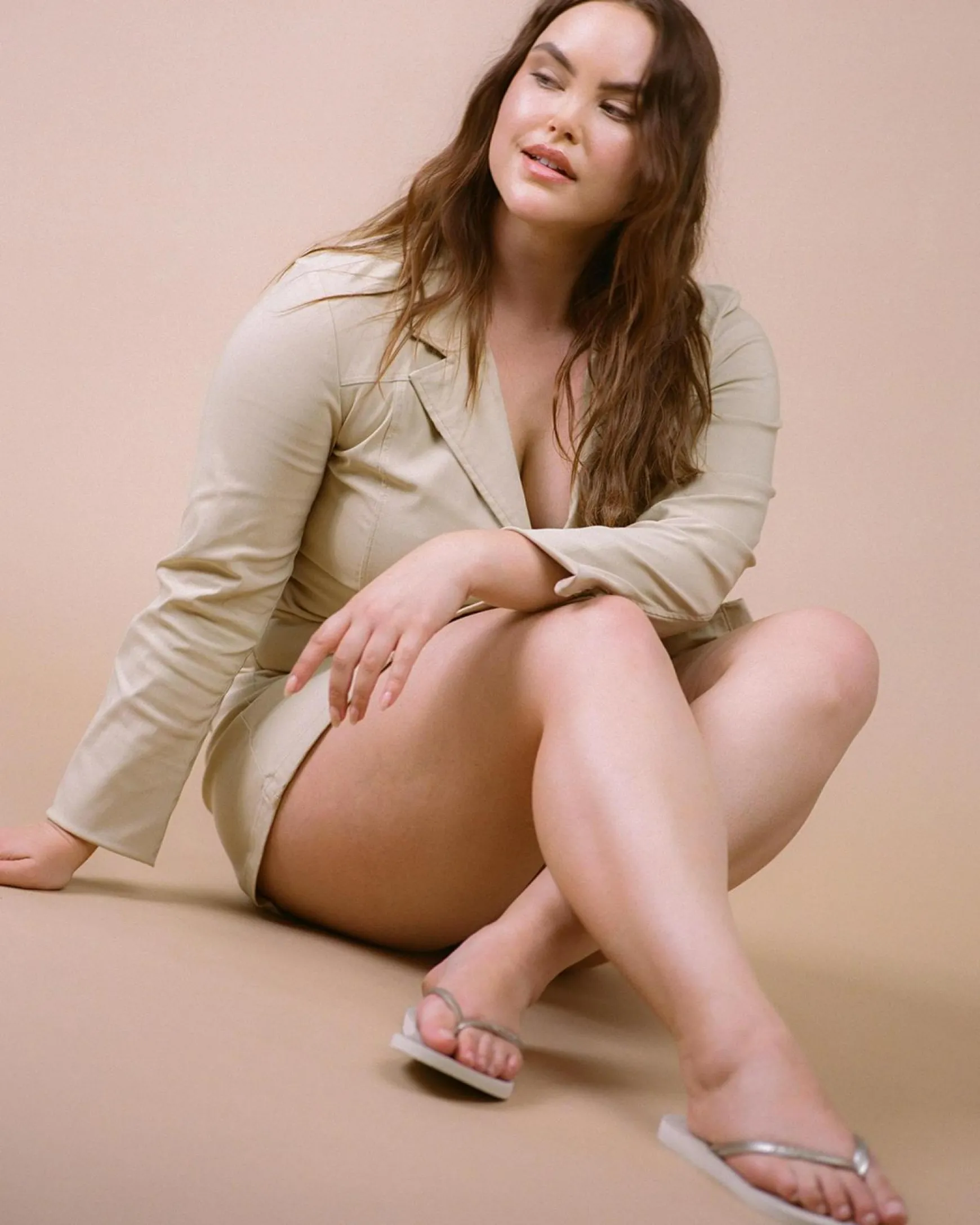 Slim Metallic Thongs