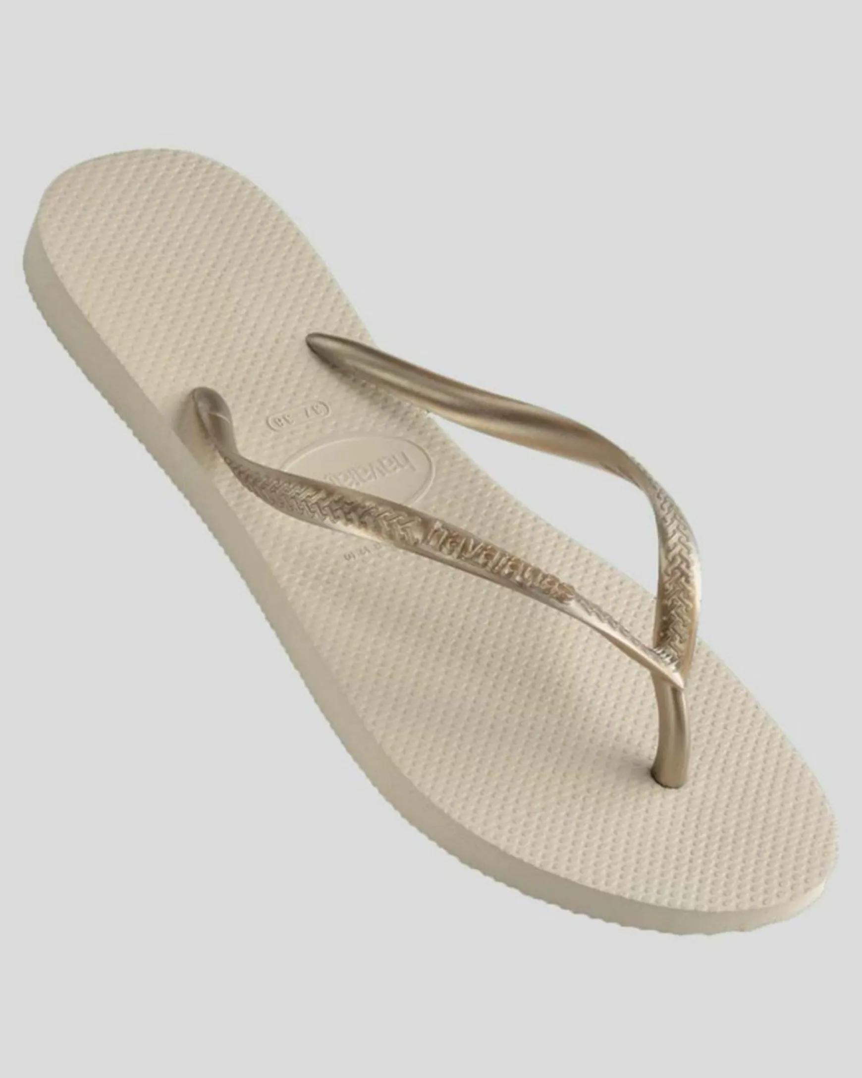 Slim Metallic Thongs