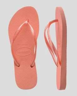 Slim Metallic Thongs