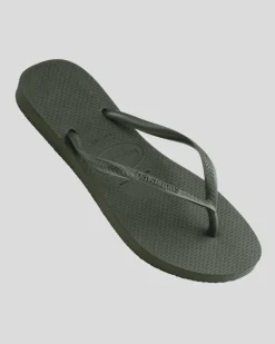 Slim Metallic Thongs