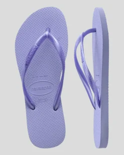 Slim Metallic Thongs