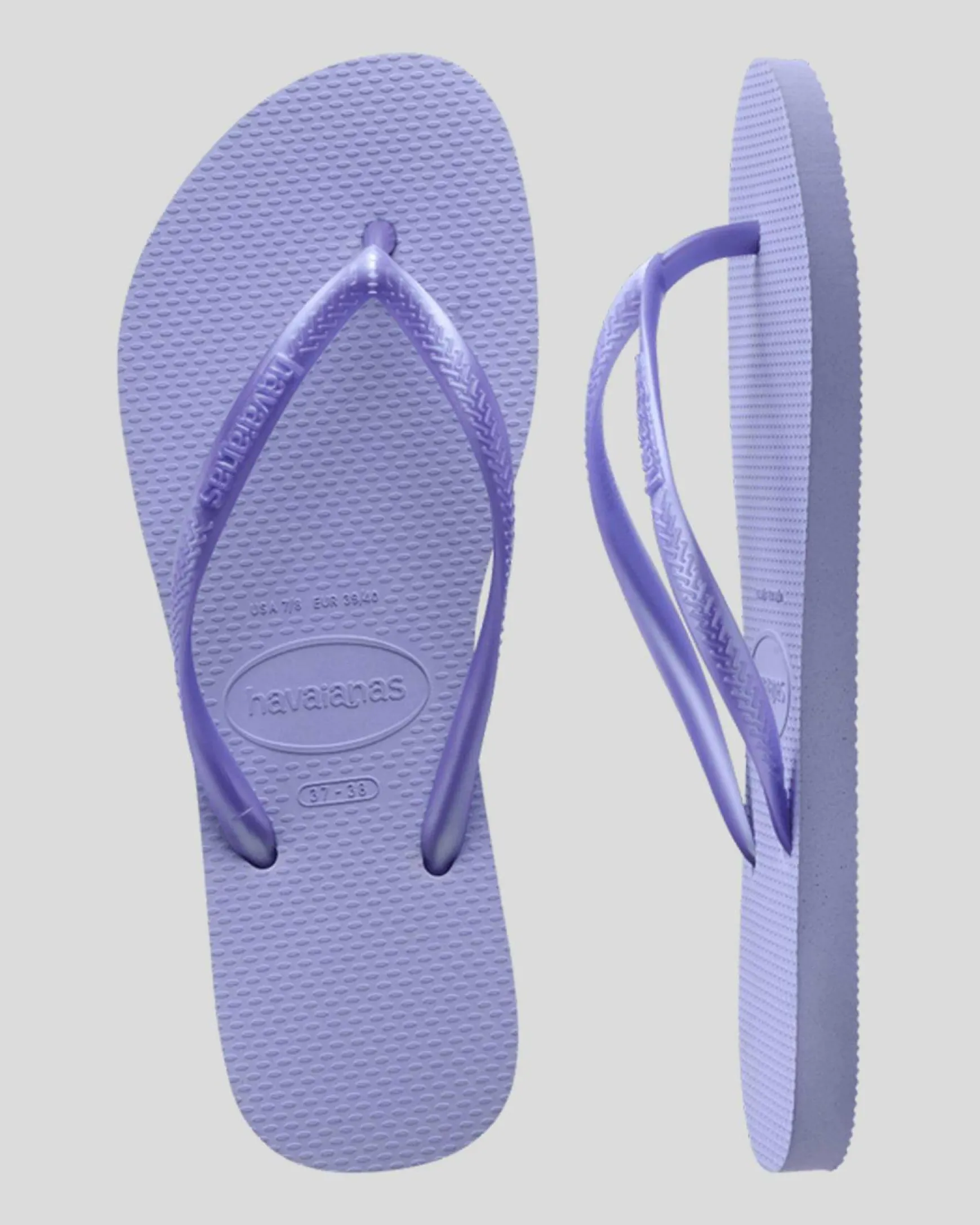 Slim Metallic Thongs