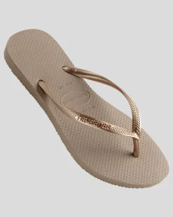 Slim Metallic Thongs