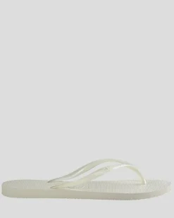 Slim Metallic Thongs