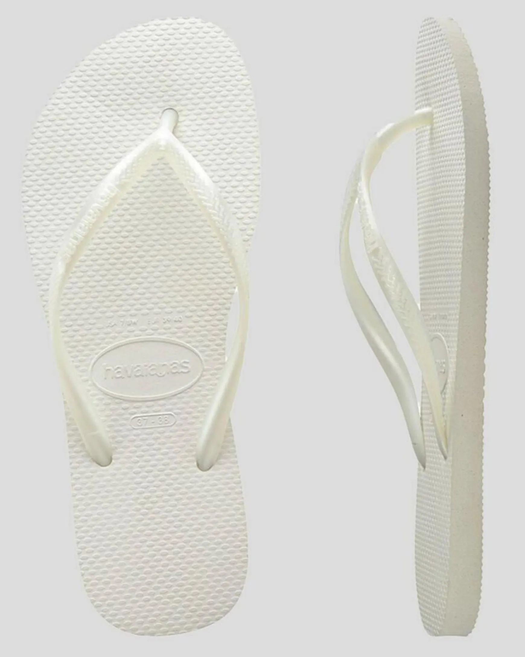 Slim Metallic Thongs