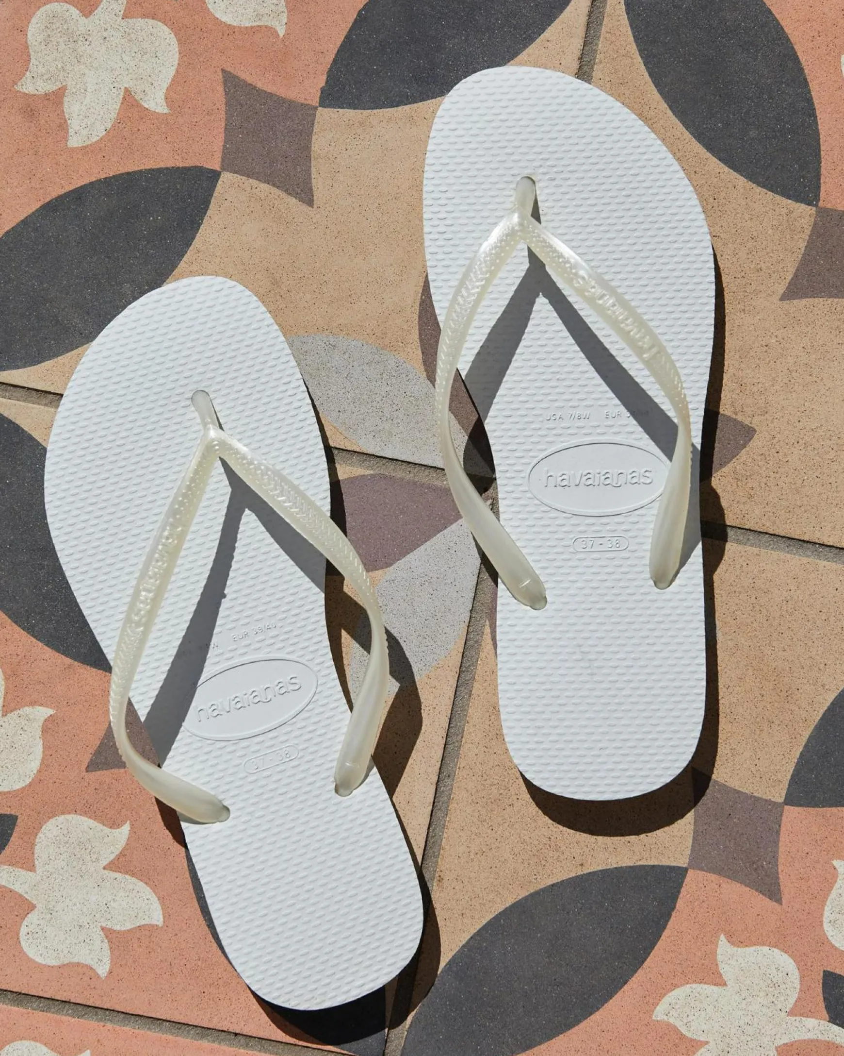 Slim Metallic Thongs