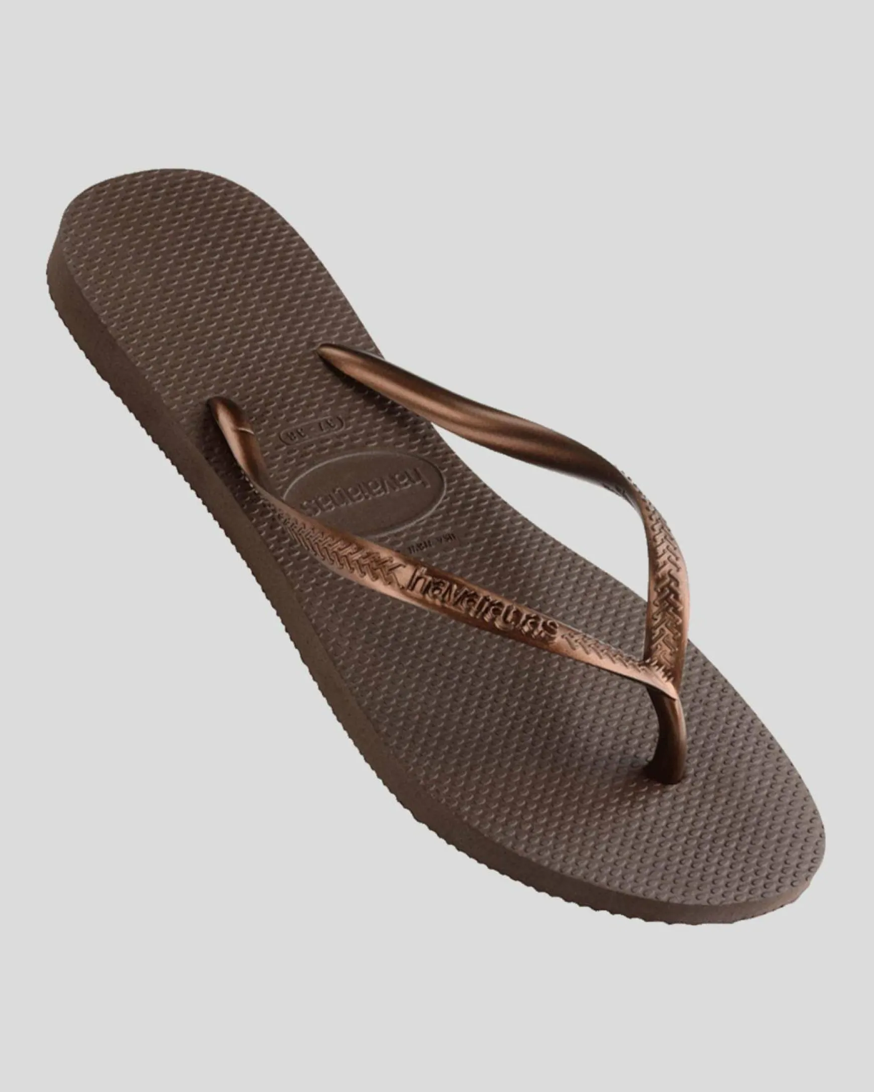 Slim Metallic Thongs