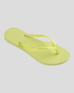 Slim Metallic Thongs