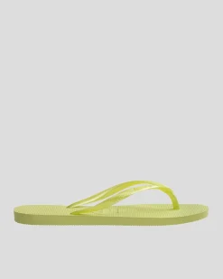 Slim Metallic Thongs