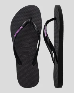 Slim Rubber Logo Thongs