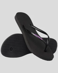 Slim Rubber Logo Thongs