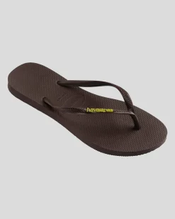 Slim Rubber Logo Thongs