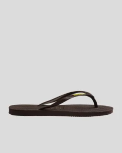 Slim Rubber Logo Thongs