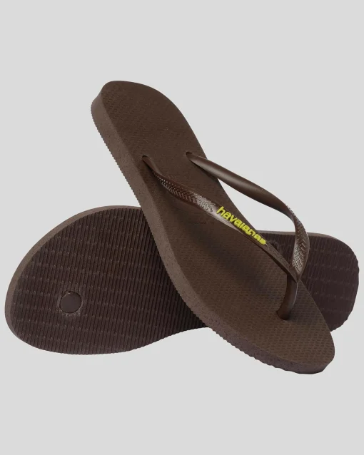 Slim Rubber Logo Thongs