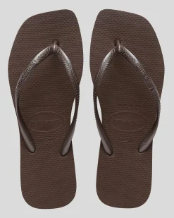 Slim Square Thongs