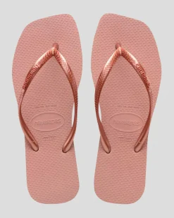 Slim Square Thongs