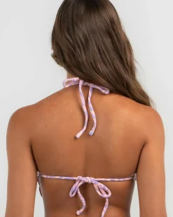 Slow Tide Iris Crop Bikini Top