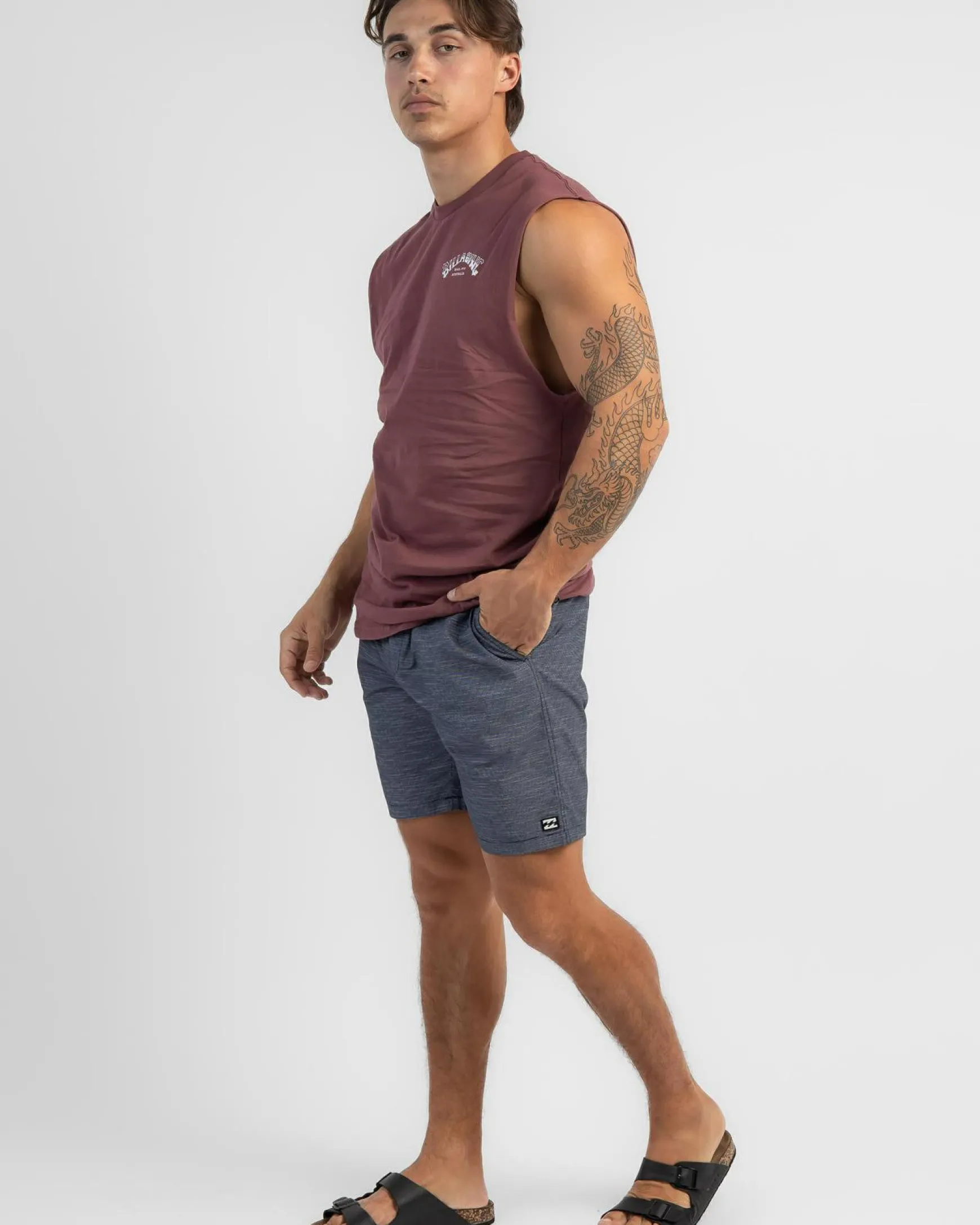 Slub Elastic 18" Walk Shorts