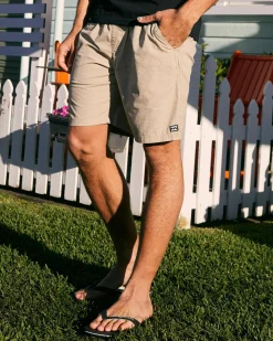 Slub Elastic 18" Walk Shorts