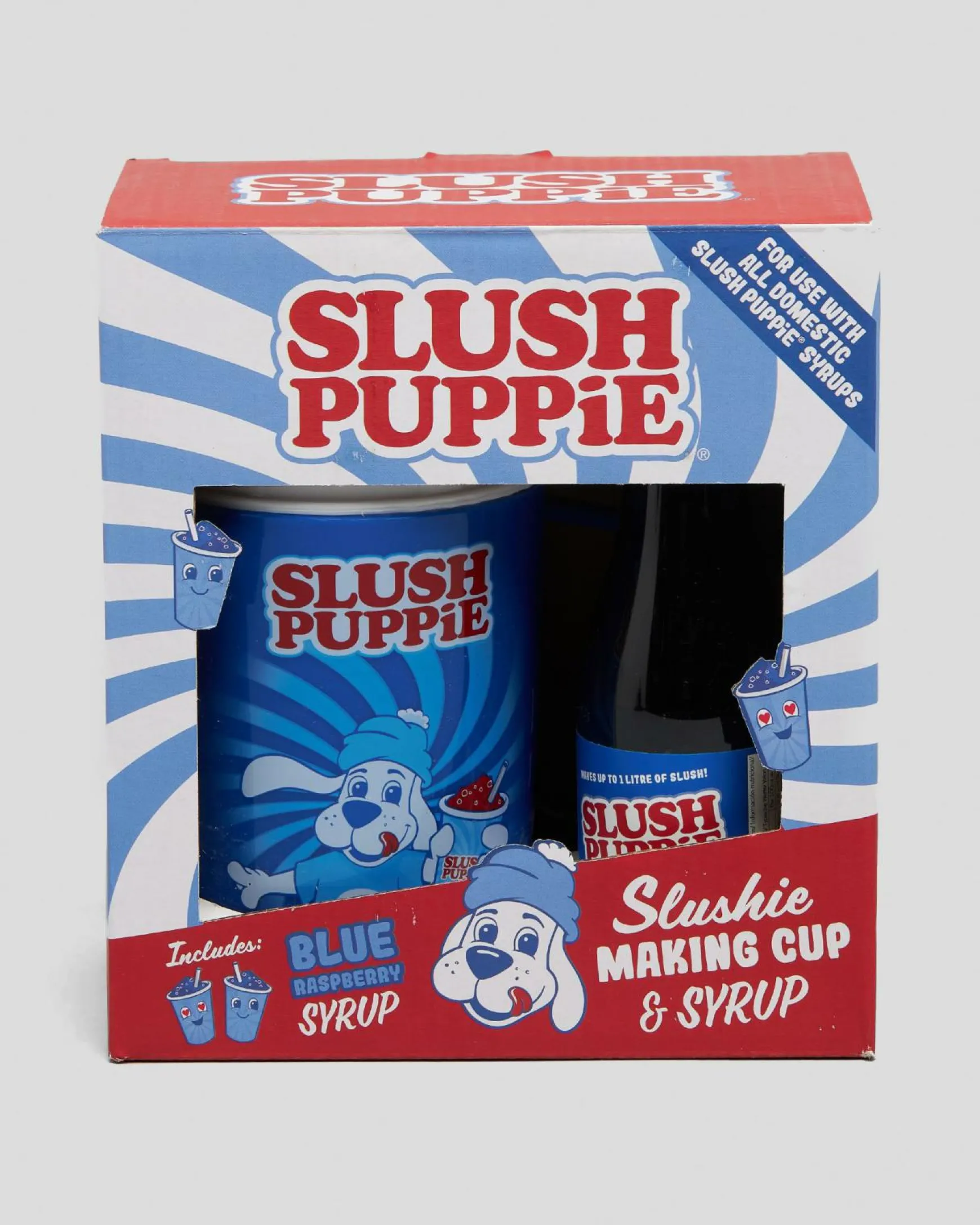 Slush Puppie Making Cup & Blue Raspberry Syrup Set