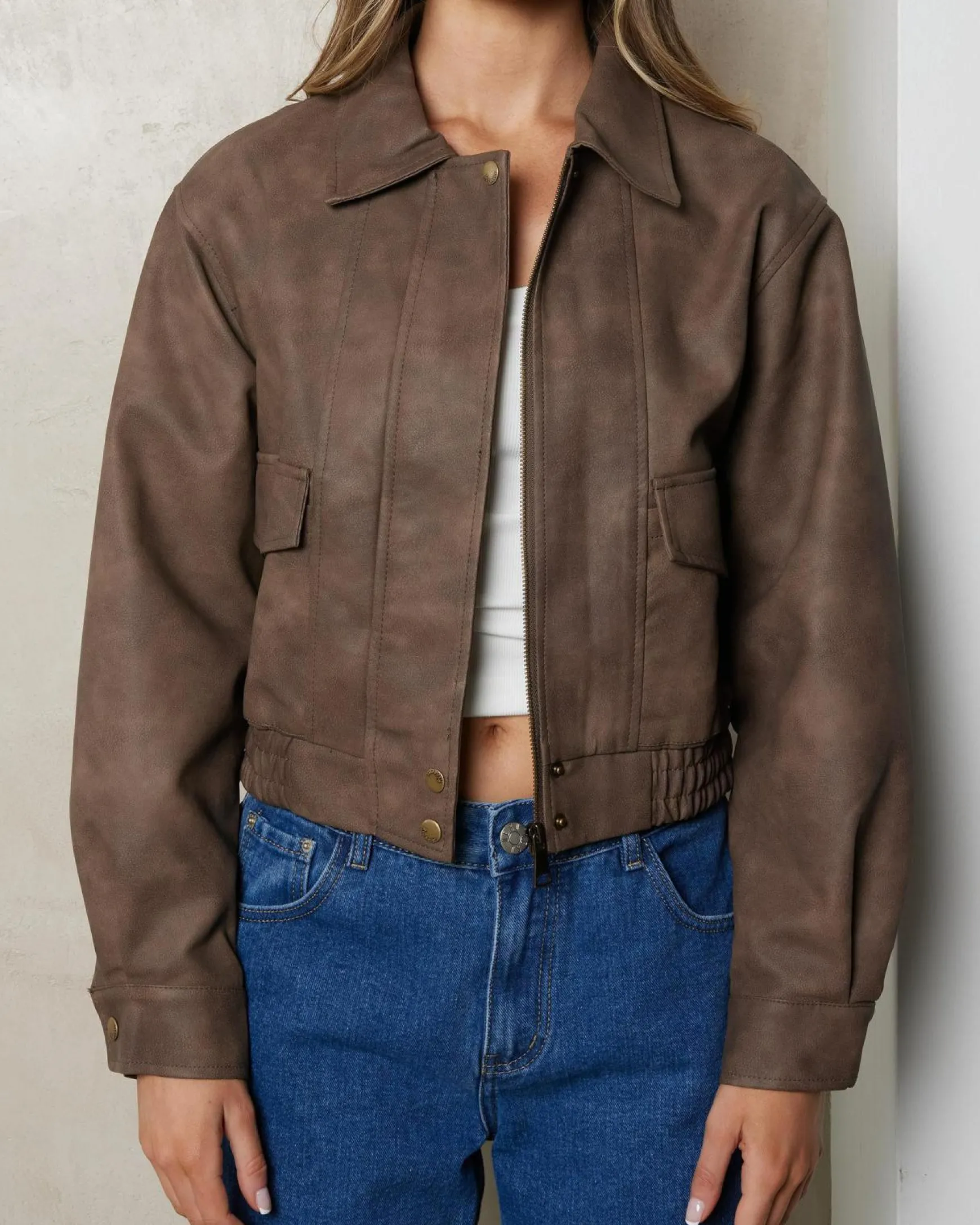 Sphinx Faux Leather Jacket