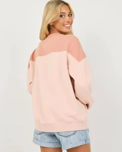 Stone Blocked Crewneck Sweatshirt