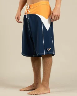 Straight Pipe Fixed Waist Board Shorts