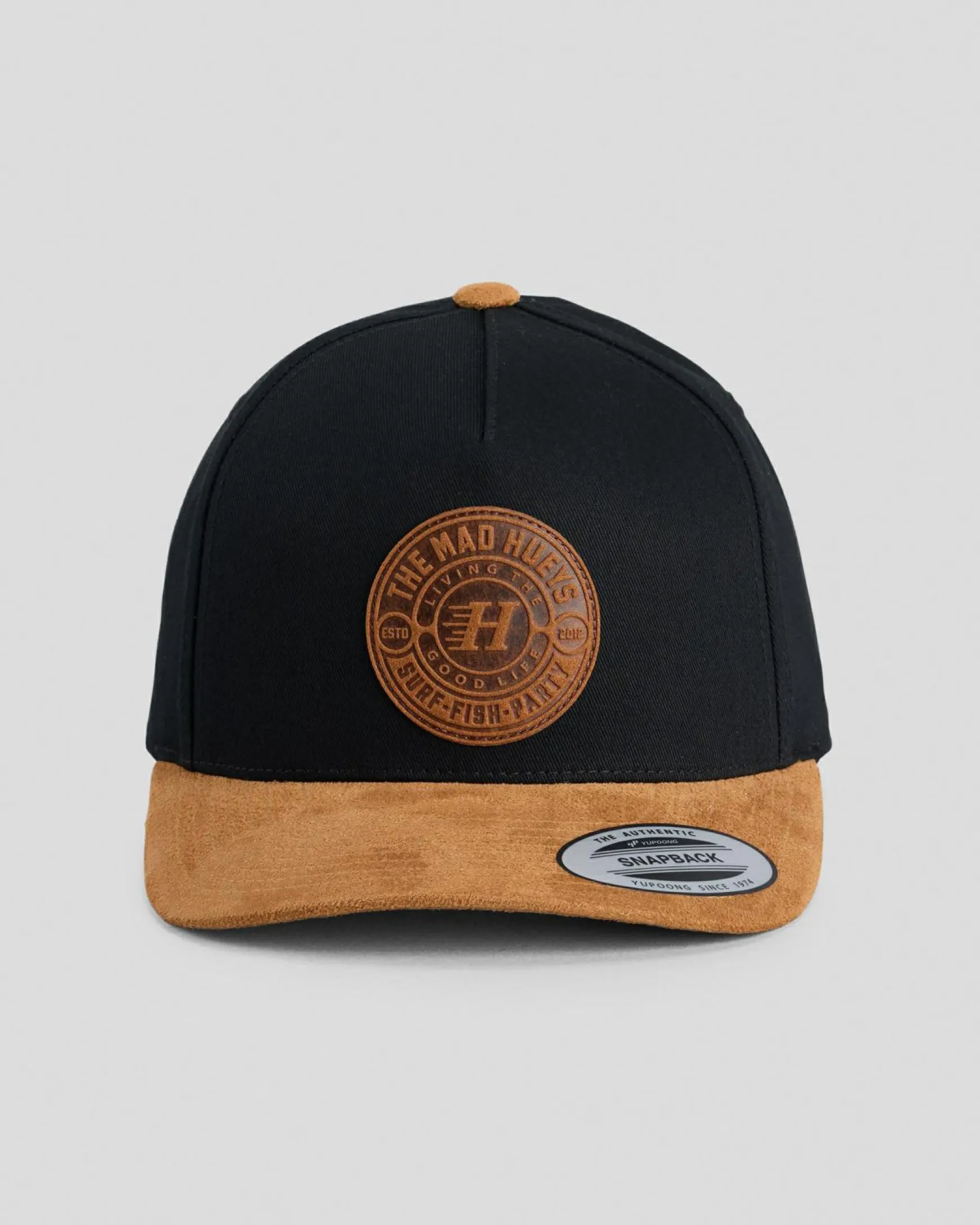 Suede Hueys Snapback Cap