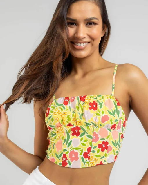 Summer Flowers Corset Top