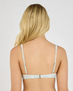 Summer Plaid Scooped Bralette Bikini Top