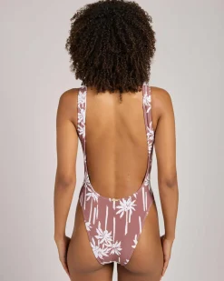 Sunset Canyon Square Tanker One Piece Swimsuit