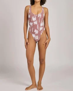 Sunset Canyon Square Tanker One Piece Swimsuit