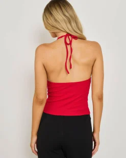 Tamara Split Front Halter Top