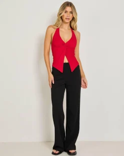 Tamara Split Front Halter Top