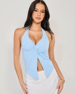Tamara Split Front Halter Top
