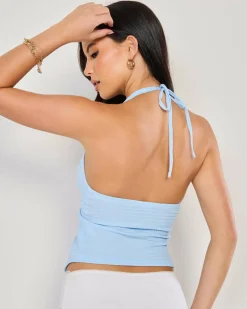 Tamara Split Front Halter Top