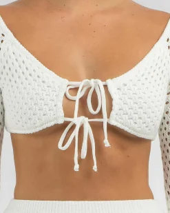 Taylah Crochet Long Sleeve Top