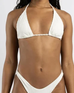 Terry Rib Remi Triangle Bikini Top