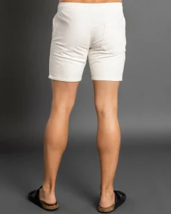 Texture Elastic Waist Shorts