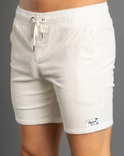 Texture Elastic Waist Shorts