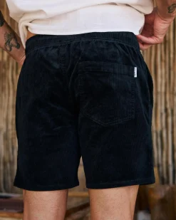 Texture Elastic Waist Shorts