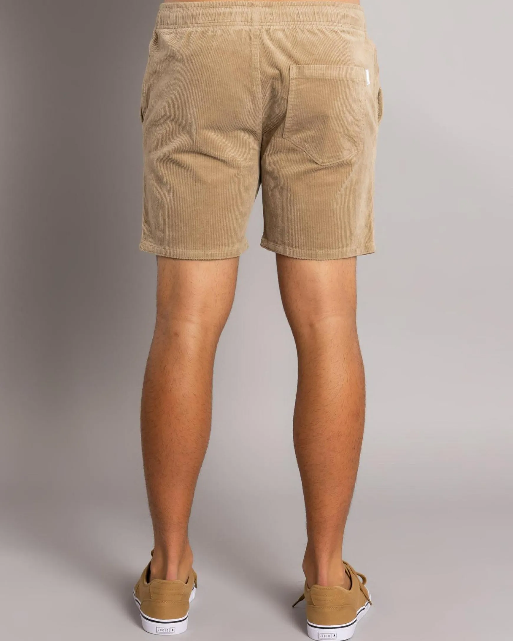 Texture Elastic Waist Shorts