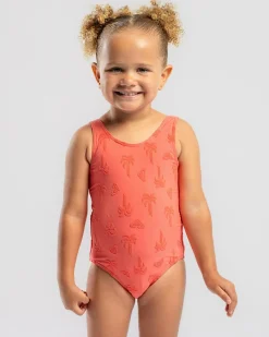 Toddlers' Palm Tree One Piece Swimsuit