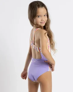 Toddlers' Rainbow Bay Stripe One Piece Swimsuit